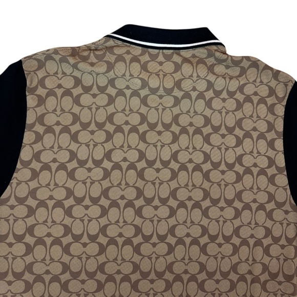 Coach Signature Khaki Black Short Sleeve Tee Shirt Size XLL Limited Edition. - Picture 9 of 15